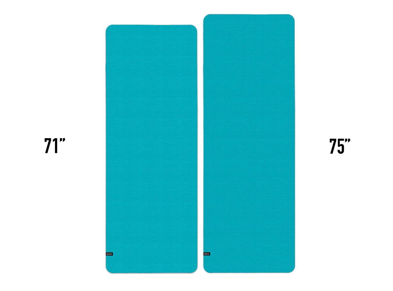 durable yoga workout mat Teal 71' and 75"