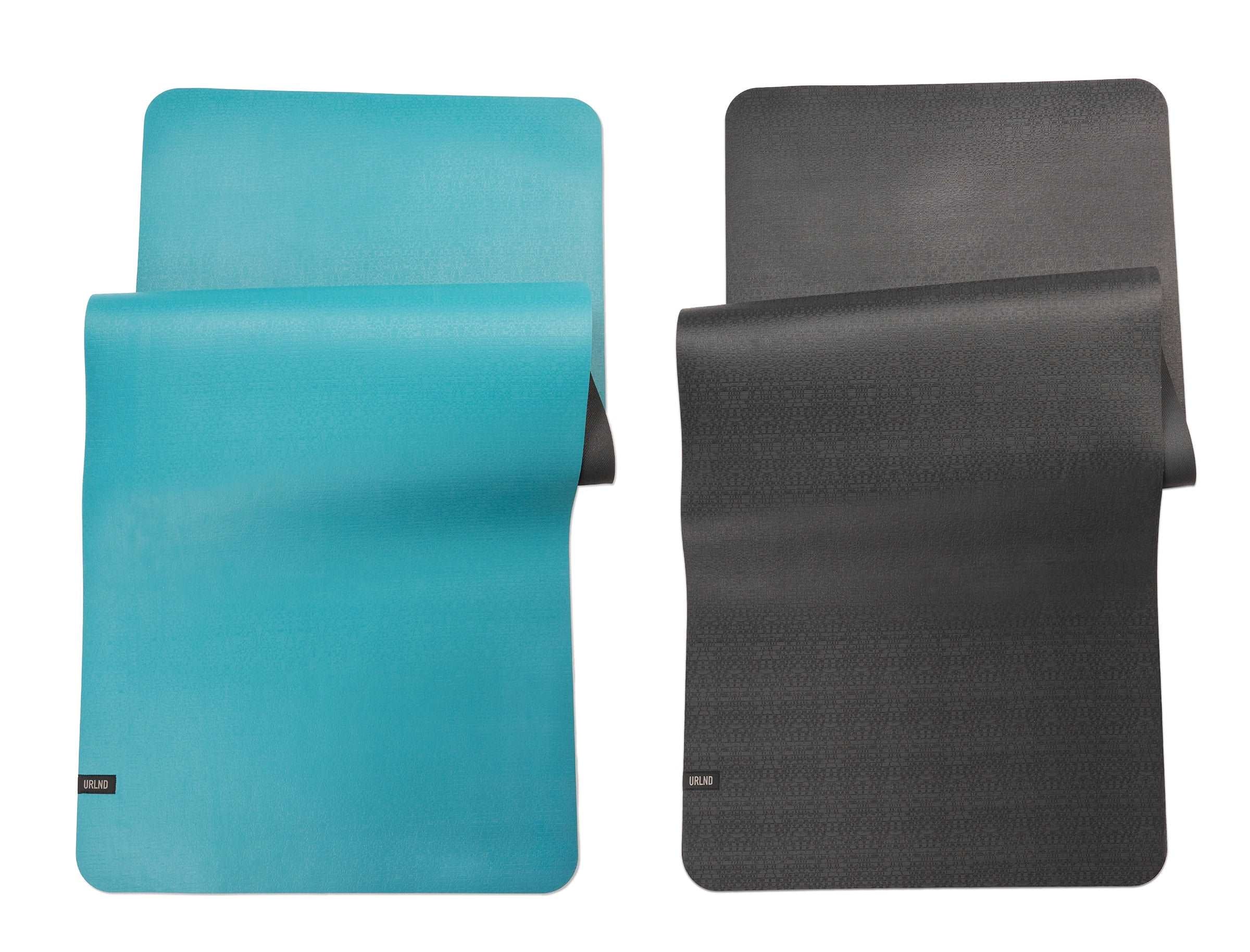 workout mat, yoga mat, lifestyle mat teal black, pilates mat