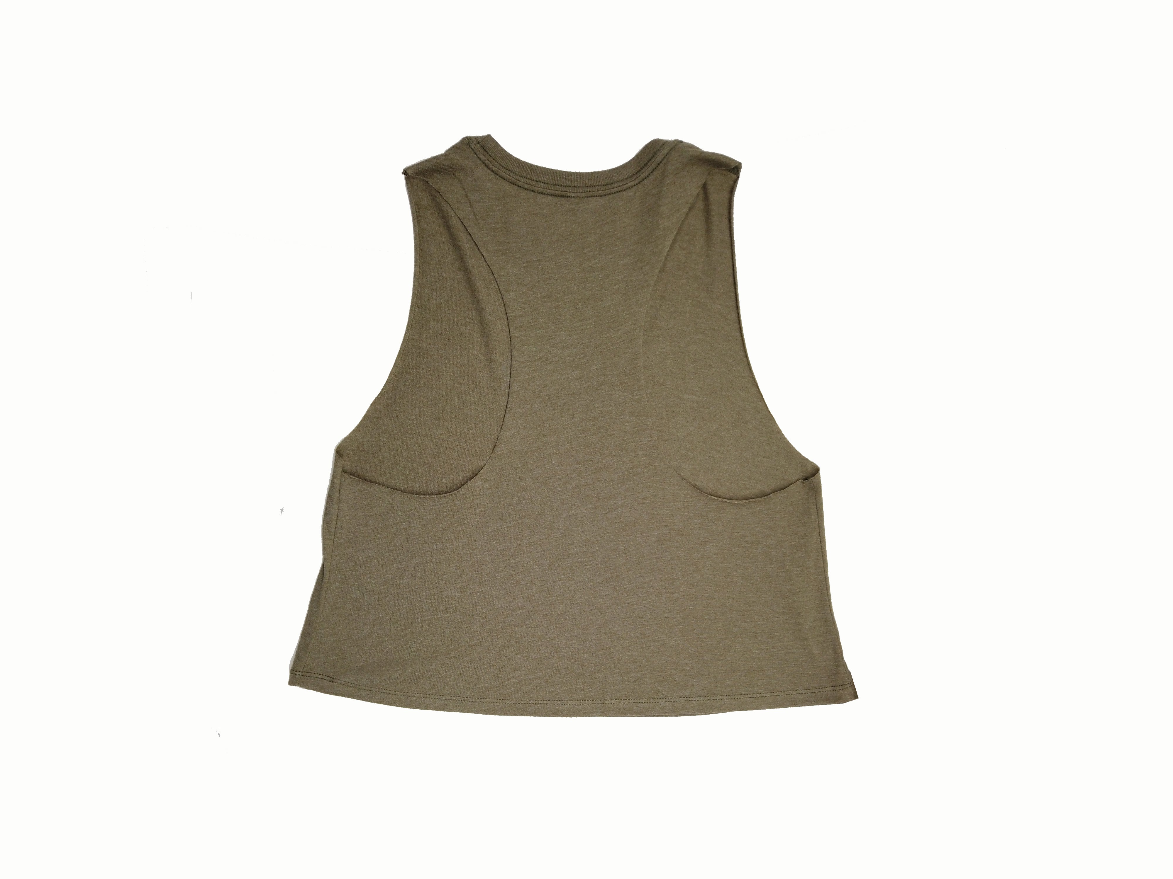 Women's Razor Cropped Tank Olive