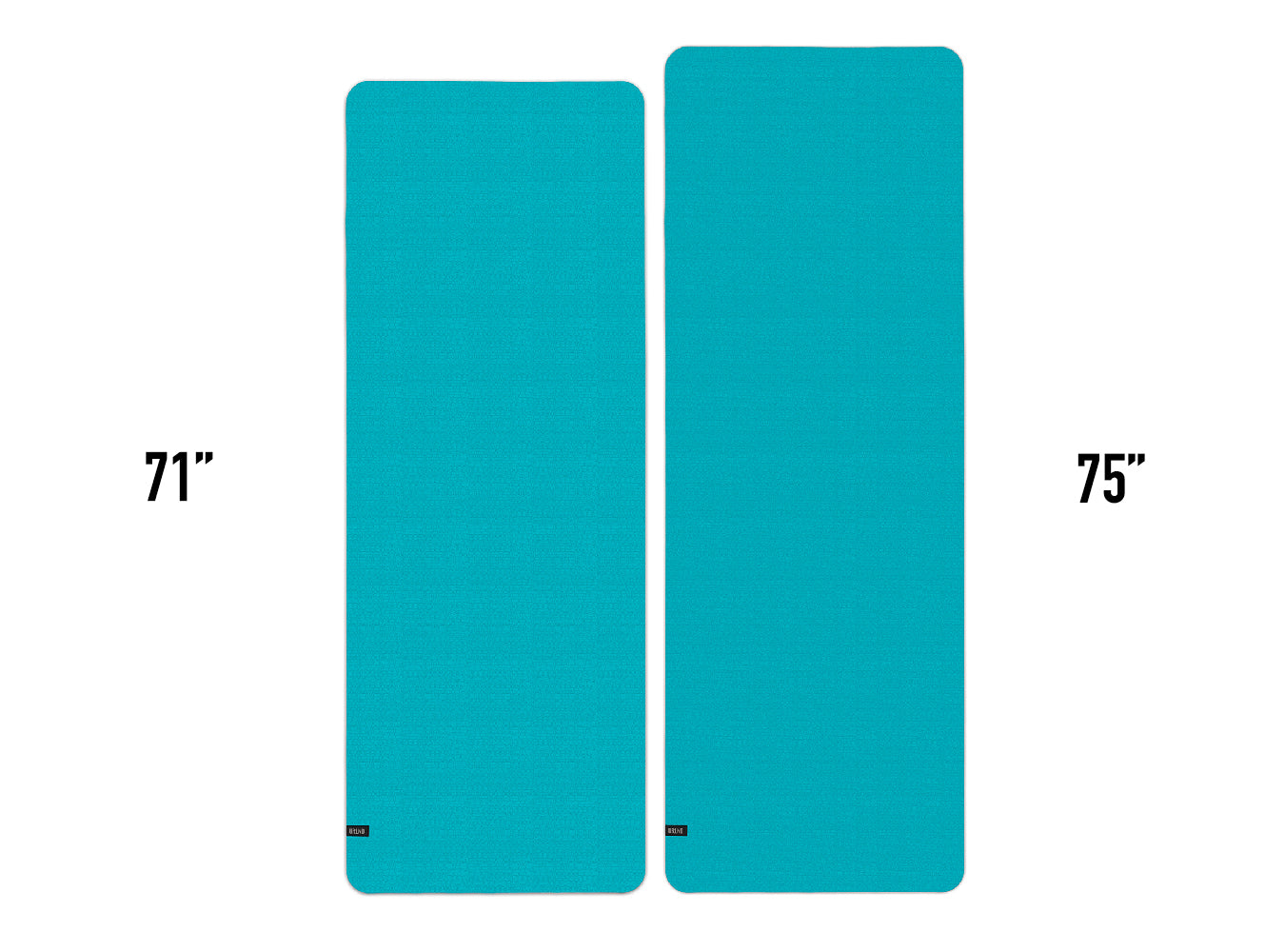durable yoga workout mat Teal 71' and 75" 
